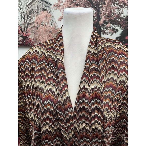 Danny And Nicole Women’s Cardigan Plus Size 22W Geometric open Front - Picture 5 of 8